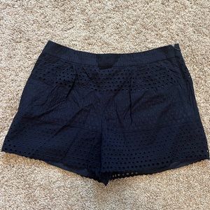JCrew Navy Eyelet shorts